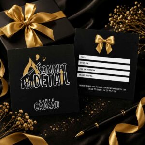 Carte cadeau O'sommet du détail, lavage auto à domicile en Maurienne – idée cadeau en Savoie